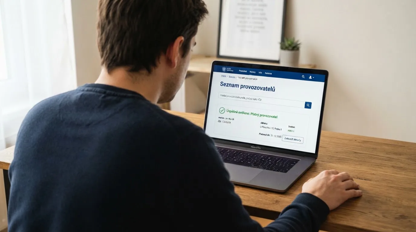Ověřování licence online casina na webu Ministerstva financí ČR