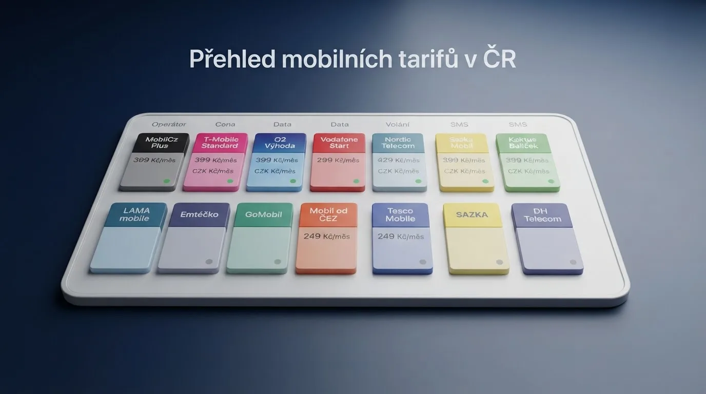 Rozložená srovnávací tabulka s logy deseti českých online casin a ikonami podpory SMS