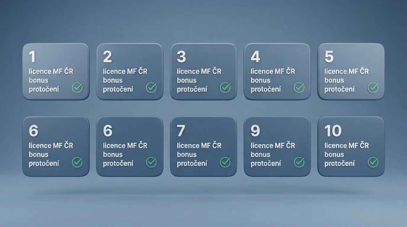 Tabulka s logy deseti operátorů a jejich klíčovými parametry vedle sebe